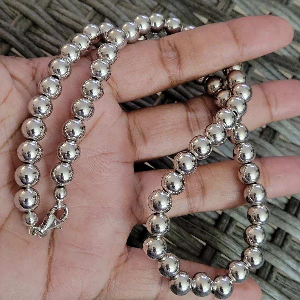 Milor 925 Italy Bead Necklace ( Sold ) - Picture 2 of 11